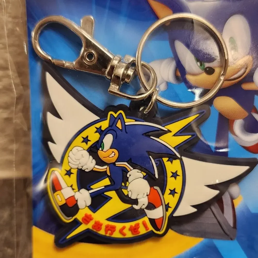Keychain - Sonic The Hedgehog w/ Winged Emblem (NEW) - Sega
